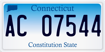 CT license plate AC07544