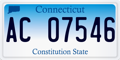 CT license plate AC07546