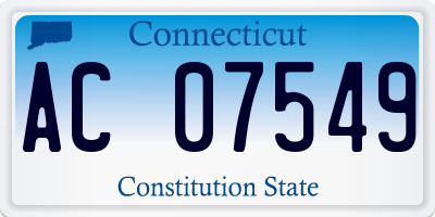 CT license plate AC07549