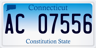 CT license plate AC07556
