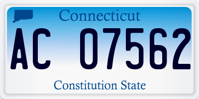 CT license plate AC07562