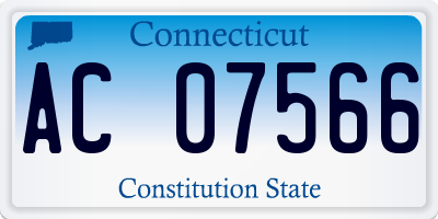 CT license plate AC07566