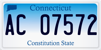 CT license plate AC07572