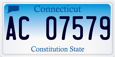 CT license plate AC07579