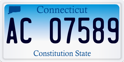 CT license plate AC07589