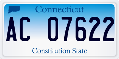 CT license plate AC07622