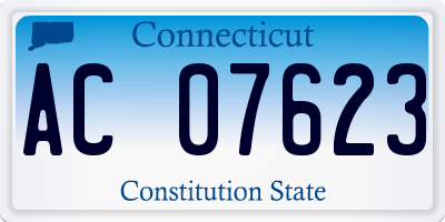 CT license plate AC07623