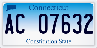 CT license plate AC07632