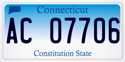 CT license plate AC07706