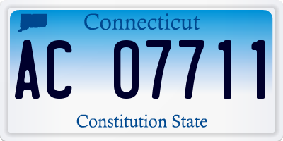 CT license plate AC07711