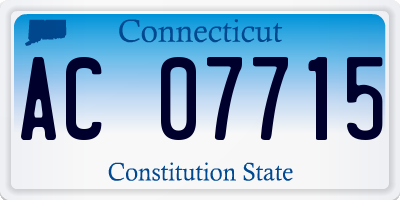 CT license plate AC07715