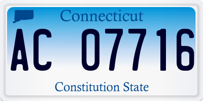 CT license plate AC07716