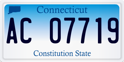 CT license plate AC07719