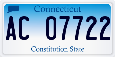 CT license plate AC07722