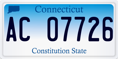 CT license plate AC07726