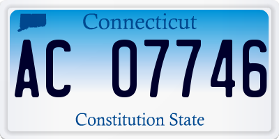 CT license plate AC07746