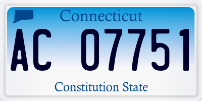 CT license plate AC07751