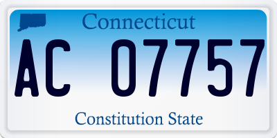 CT license plate AC07757