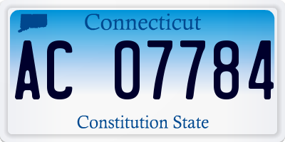 CT license plate AC07784