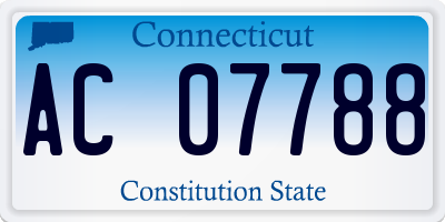 CT license plate AC07788