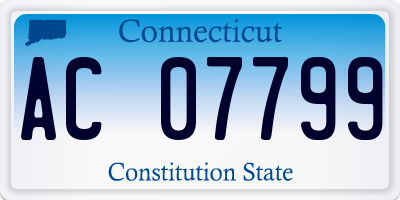 CT license plate AC07799