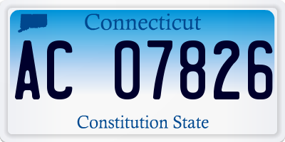 CT license plate AC07826