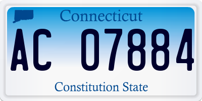 CT license plate AC07884