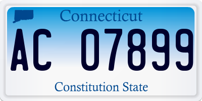 CT license plate AC07899