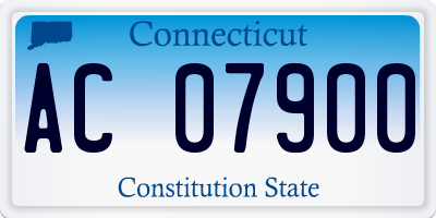 CT license plate AC07900