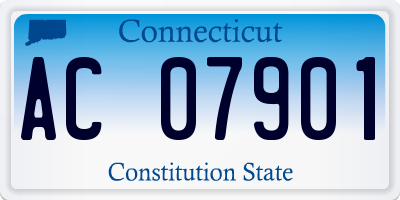 CT license plate AC07901