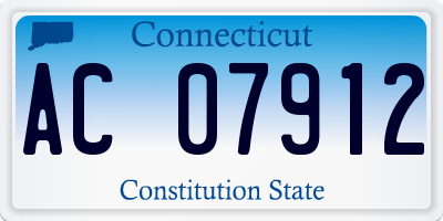 CT license plate AC07912