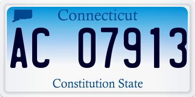 CT license plate AC07913