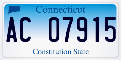 CT license plate AC07915