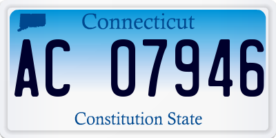 CT license plate AC07946