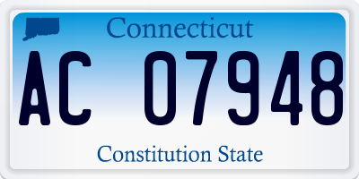 CT license plate AC07948