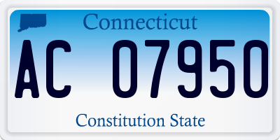 CT license plate AC07950