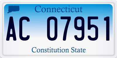 CT license plate AC07951