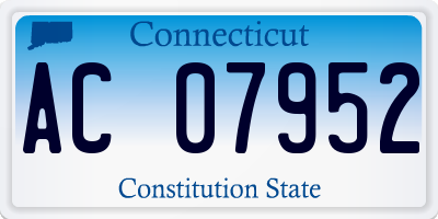 CT license plate AC07952