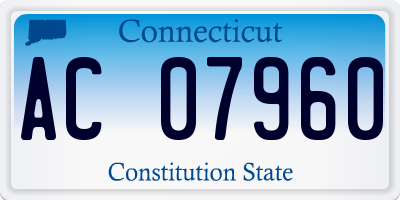 CT license plate AC07960