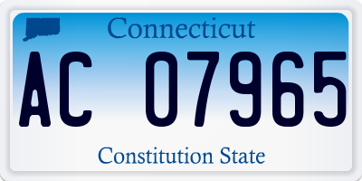 CT license plate AC07965