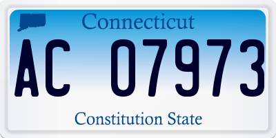 CT license plate AC07973