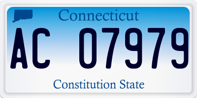 CT license plate AC07979