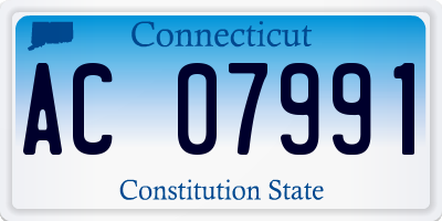 CT license plate AC07991