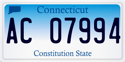CT license plate AC07994