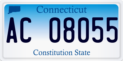 CT license plate AC08055