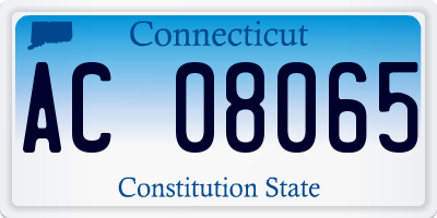 CT license plate AC08065