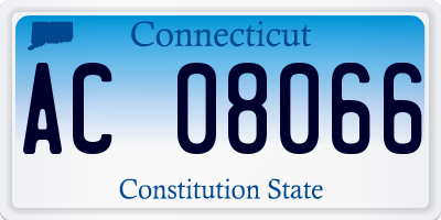 CT license plate AC08066
