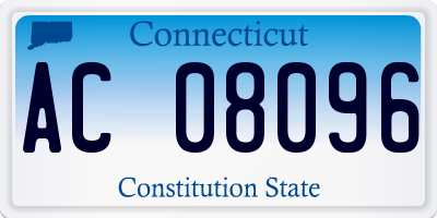 CT license plate AC08096