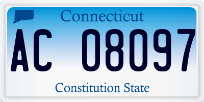 CT license plate AC08097