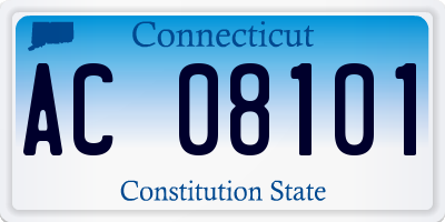 CT license plate AC08101